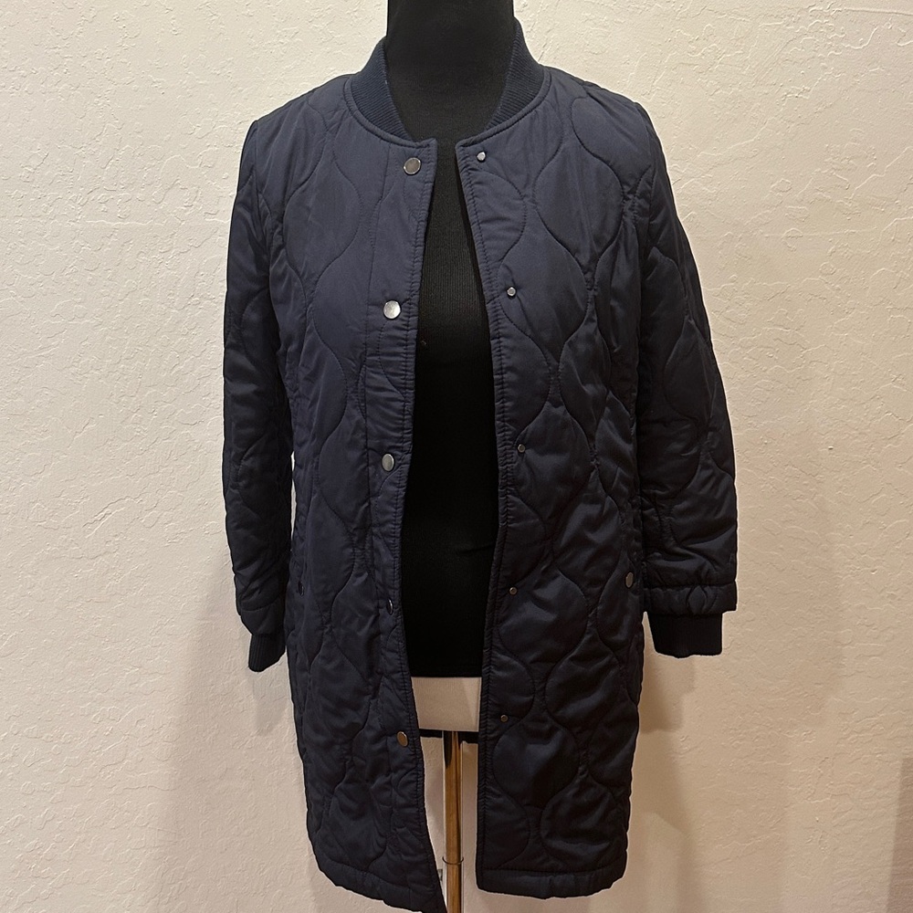 Banana Republic Quilted Long Coat